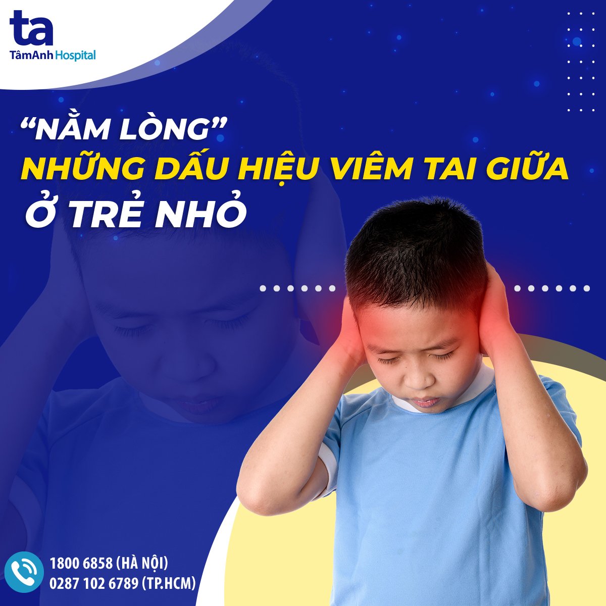 NHỮNG DẤU HIỆU VIÊM TAI GIỮA Ở TRẺ KHÔNG NÊN BỎ QUA